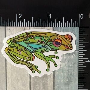 🌀10/$10🌀 Psychedelic Frog Reusable Waterproof Vinyl Sticker Decal